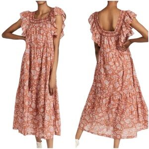 Free People Bonita Printed Midi Dress